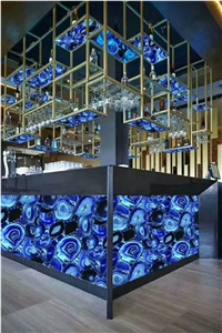 Semiprecious Stone Commercial Bar Tops And Ceilings