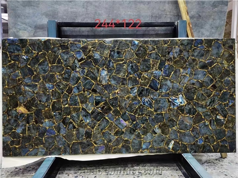 Sparkling Stone, Play Of Fire,Semiprecious Stone Table Tops