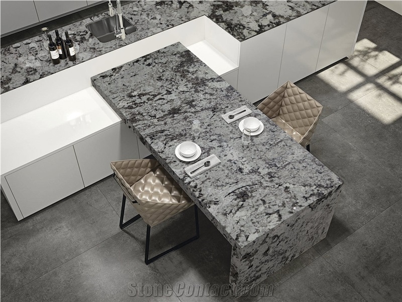 Copenhagen Silver Granite Kitchen Countertops