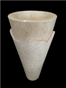 Free Standing Wash Basin, Marble Pedestal Sinks