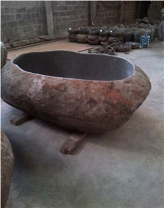 Varved Solid Marble Bathtubs