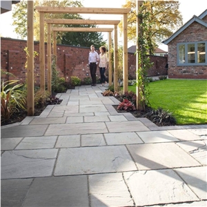 Dholpur Beige Natural Split Sandstone Paving