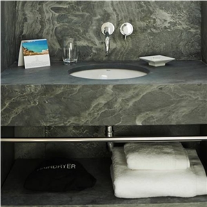 Jbernardos Phyllite Honed Bathroom Counter Vanity Unit