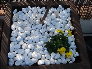 Rounded White Marble Pebble Jbernardos