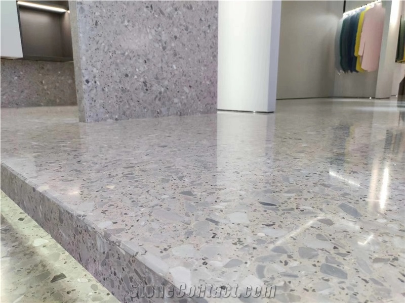Grey Jewel Terrazzo For Flooring