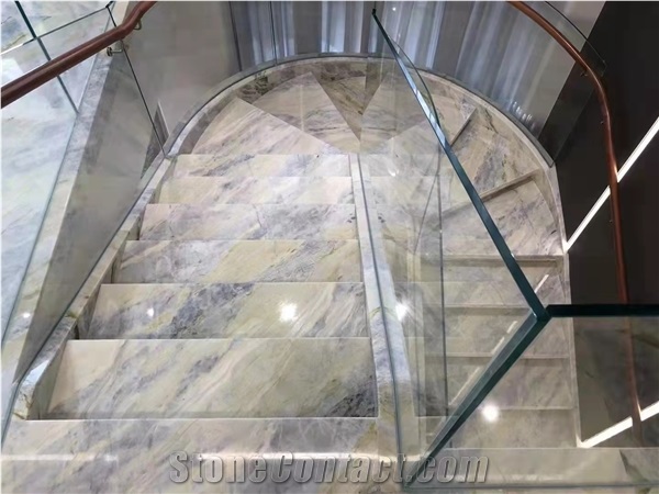 China Blue Sky Marble Blue  And Green Marble Slabs Tiles
