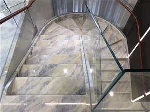 Blue Marble Stairs Green Marble Staircase Riser Blue Sky