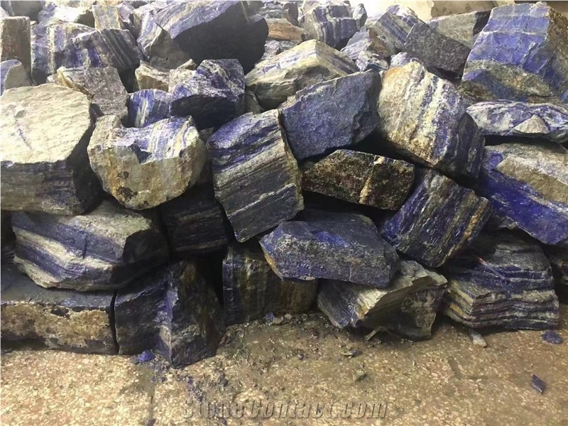 Precious Natural Blue Stone Boulders, Blue Sodalite Boulders