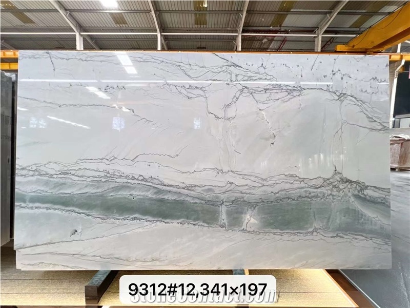 Calacatta Blue Natural Marble Slabs And Floor Wall Tiles