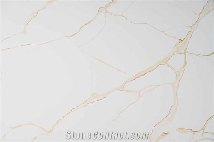 Polished Matted Honed Quartz Slab Surface Popular For Wall