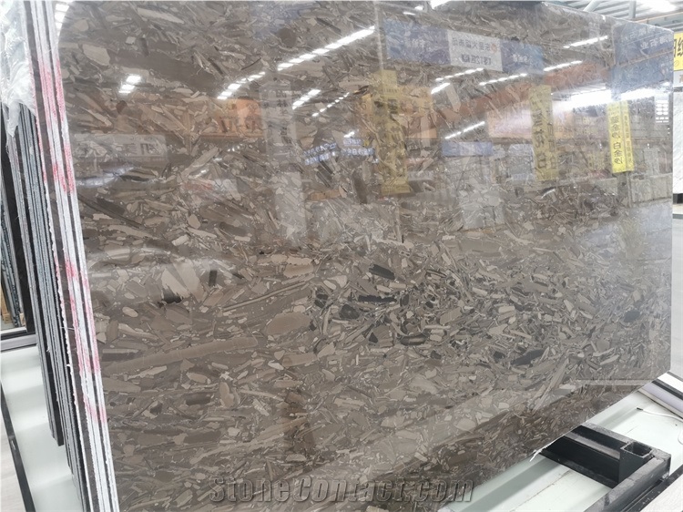 High Polished Glossy Surface Natural Green Marble Slab