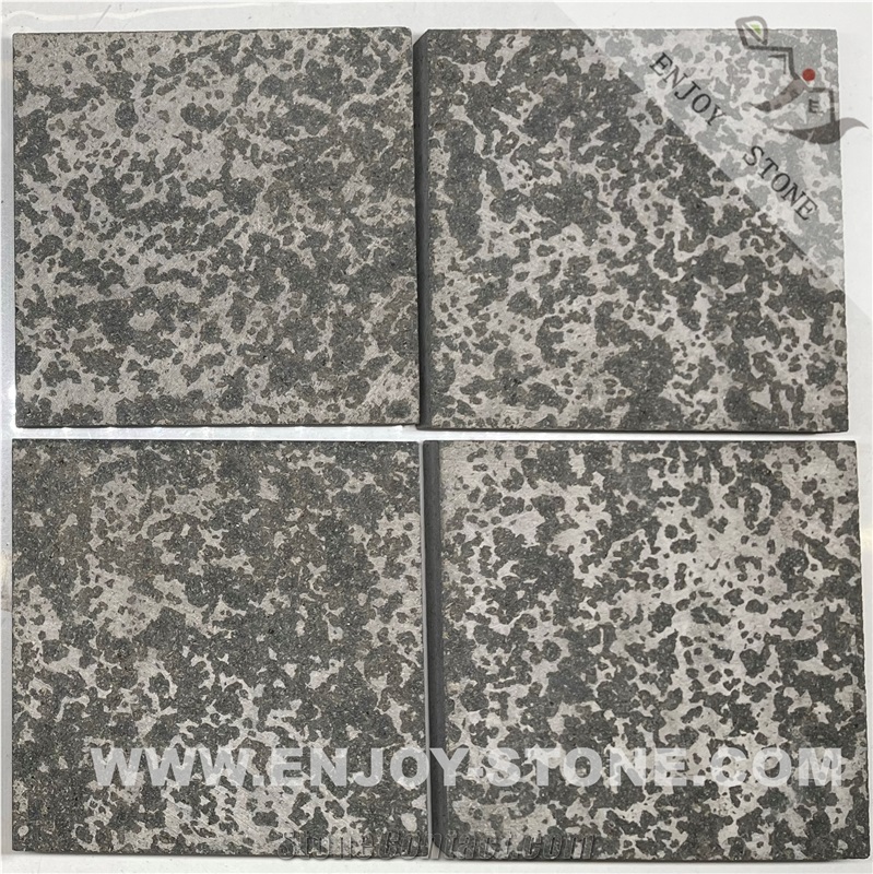 Flamed China Black Basalt Floor Tiles