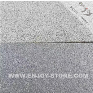 Hainan Grey & Black Bluestone Outdoor Tiles Sandblasted