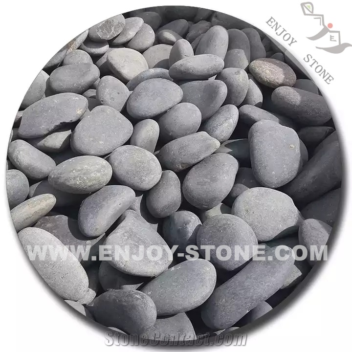 Large Size Black Garden Pebble Stone For Garden