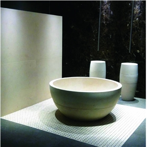 Moca Saint Hubert Limestone Bathtub