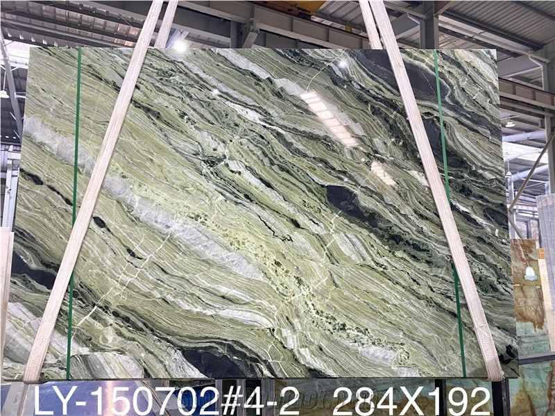Green Silk Marble  Slabs & Tiles Big Slabs Wall Floor 1.8 &2