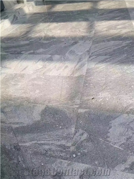 Shanshui Grey Granite Cobblestone Tumbled Split Flamed
