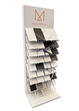 Metal Floor Artificial Stone Tower Display
