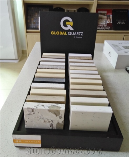 Quartz Stone Table Stand Display Rack For Marketing