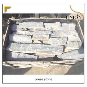 UNION DECO Blue Quartzite Loose Strip Natural Stone Veneer