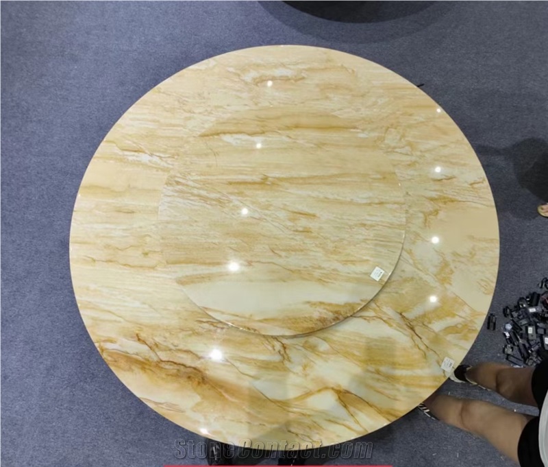Luxury Marble Round Table Tops Coffee Table Tops