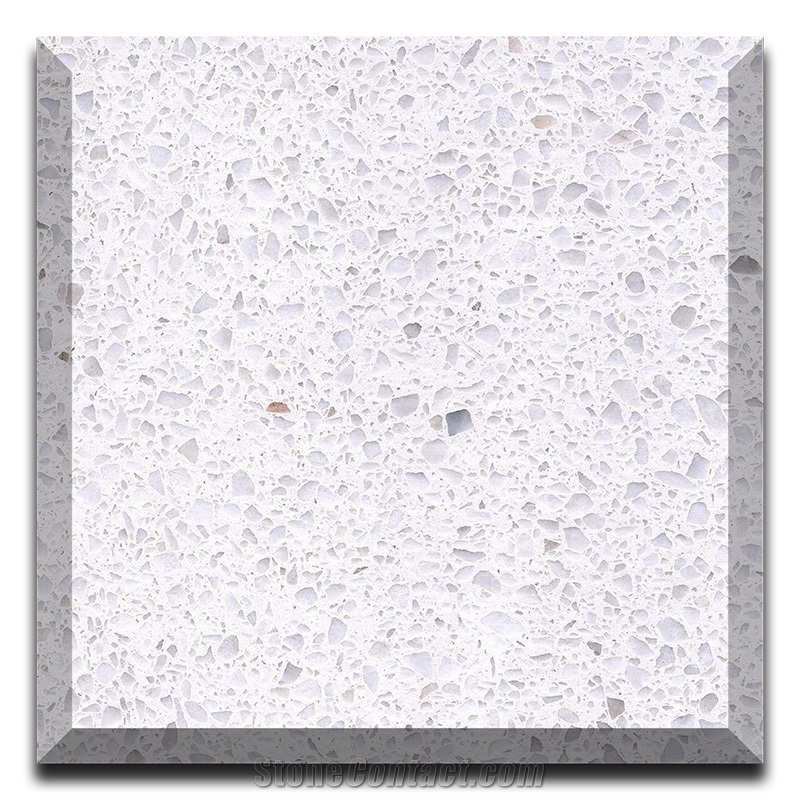 Carrara White Terrazzo Polished Slabs