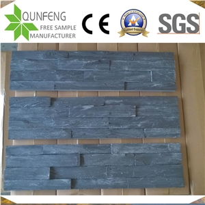 Black Slate Culture Stone Cladding China Ledger Panel