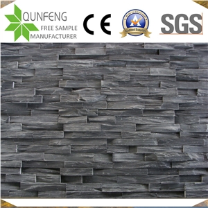 China Black Ledgestone Veneer Wall Slate Culture Stone
