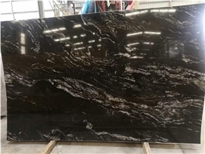China Titanium Granite Black Bathroom Countertops Tiles