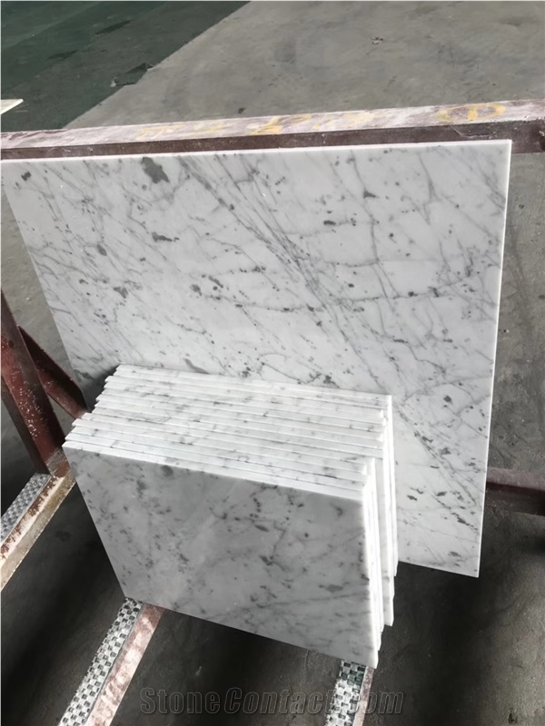 Italy High Quality Bianco Carrara White Marble Tiles&Slabs