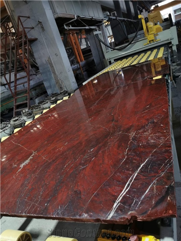 Turkey Rosso Lepanto Marble Slab Beautiful In Color