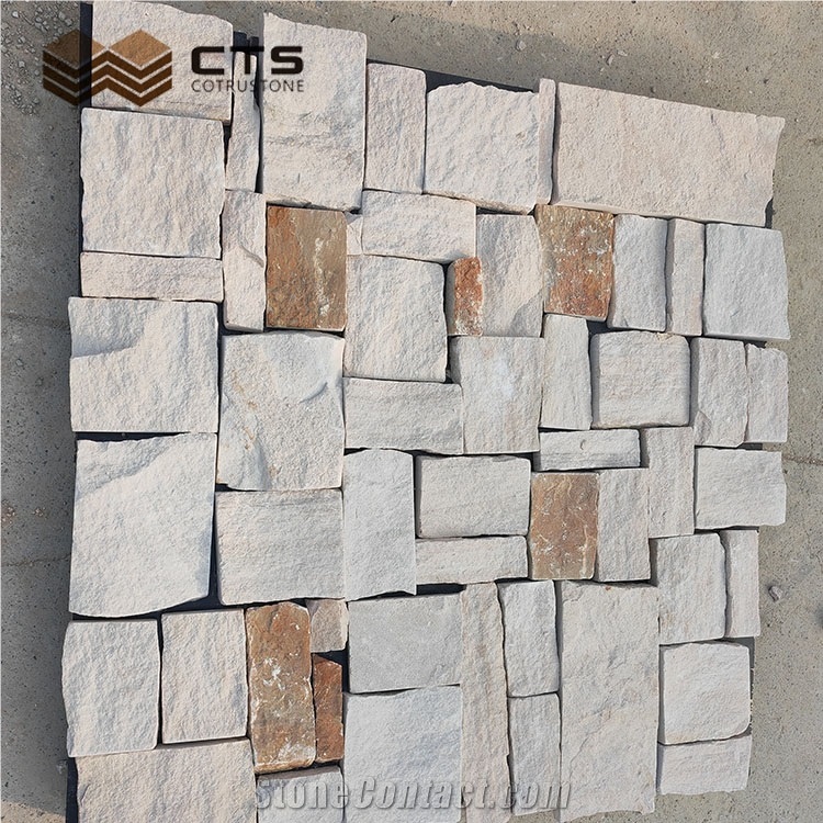 Masonry White Brick Wholesale Slate Wall Decoration Stone