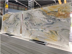 Macaubas Fantasy Gold Quartzite Slab