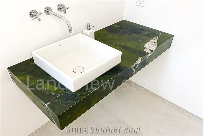 Verde Avocatus Quartzite Countertop Bath Tops