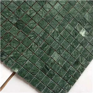 Square Polishing Indian Green Marble Mosaic