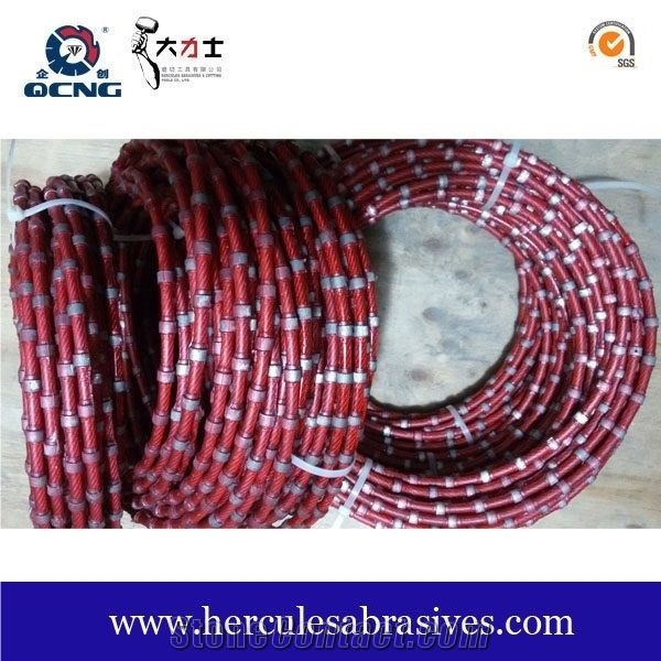 Plastic Coated Diamond Wire/Rope Saw For Stone Profiling