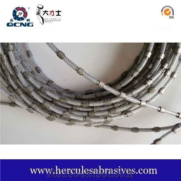 Plastic Diamond Wire Rope For Stone Cutting Profiling