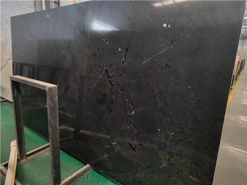 Brazil Negresco Black Quartzite Slab In China Stone Market