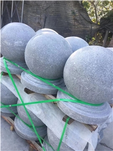 Grey Granite Barriers Bollards Barricades Grey Stone Balls