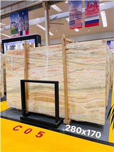 Rainbow Onyx Persian Colorful Onix Slab In China Market
