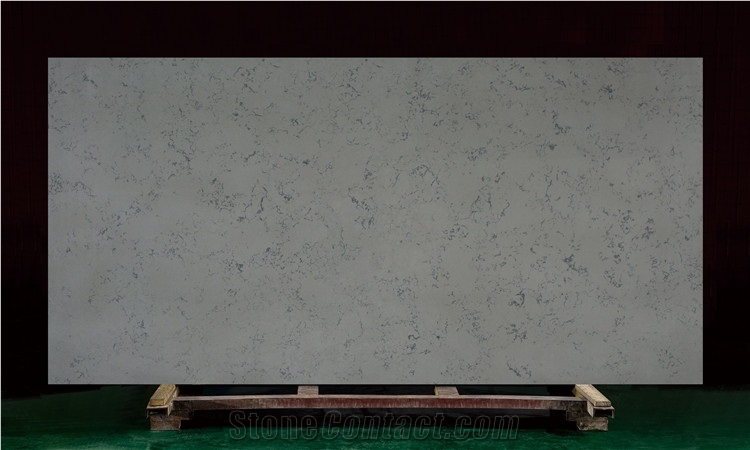 Grey Marble Quartz Polished Surface Slab