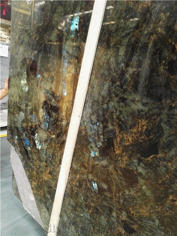 Blue Labradorite Granite Slabs For Kitchen Countertops