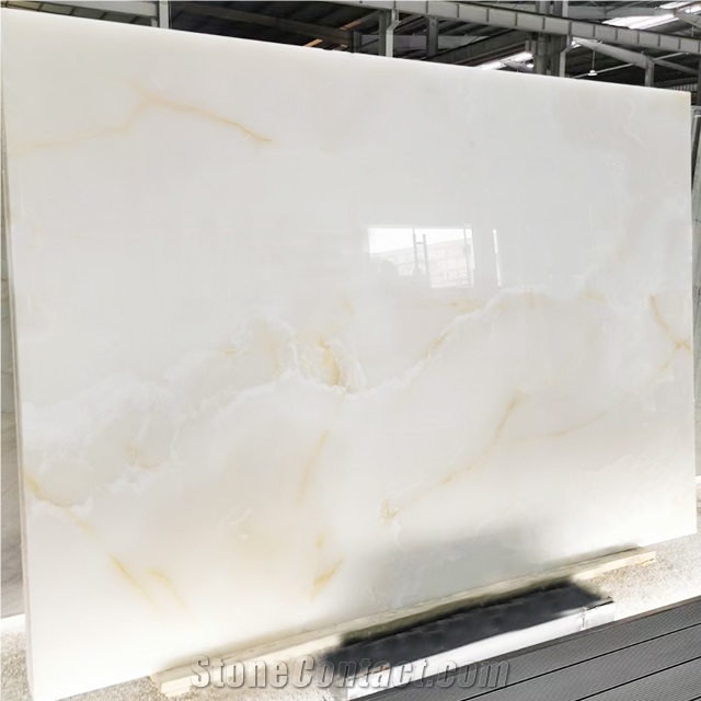 Golden Cloud Marble White Marble Slabs
