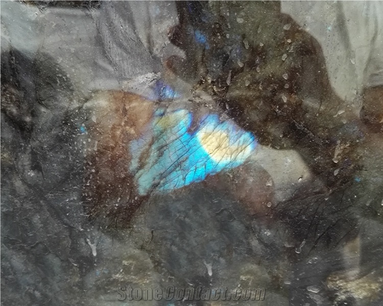 GOLDTOP OEM/ODM Polished  Blue Labradorite Granite Slaps