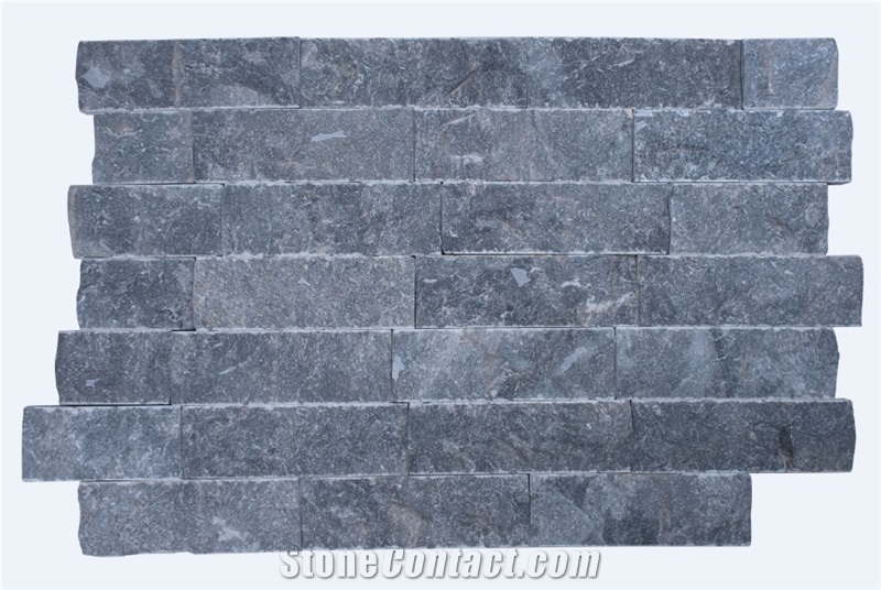 Black Marble Splitface Wall Cladding Veneer,Ledge Stone