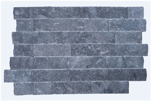 Black Marble Splitface Wall Cladding Veneer,Ledge Stone