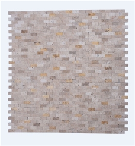 Mix Travertine Splitface Mosaic