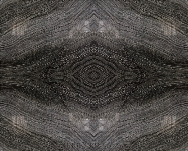 Ancient Wood Grain Silver Wave Marble Slab Wall Floor Tiles