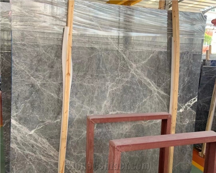 Hermes Gray Marble Slabs Tiles For Hotel Villa Wall Floor