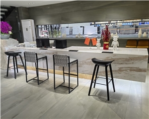 Natural Calacatta Gold Dinning Table Reception Table